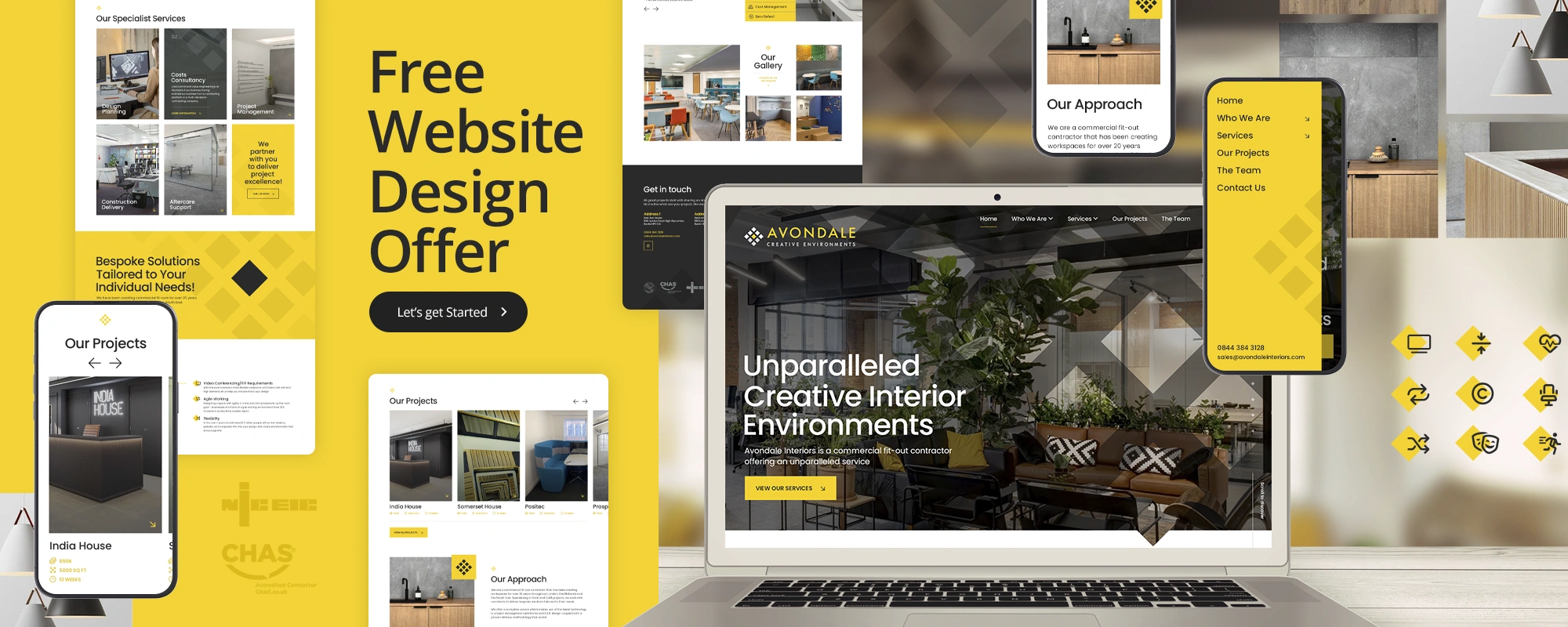 Free website design offer