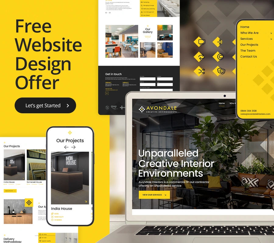 Free website design offer